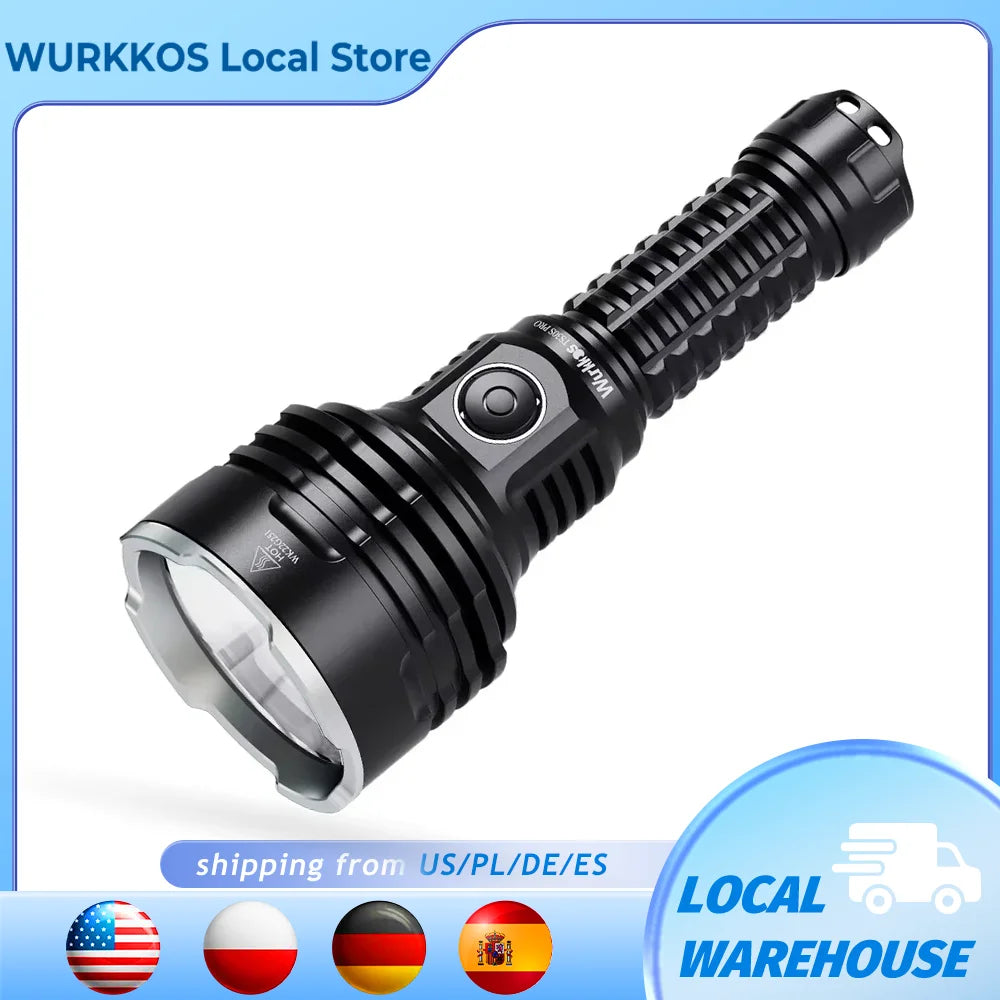 Wurkkos TS30S Pro 21700 Rechargeable Tactical Flashlight USB-C Power Bank
